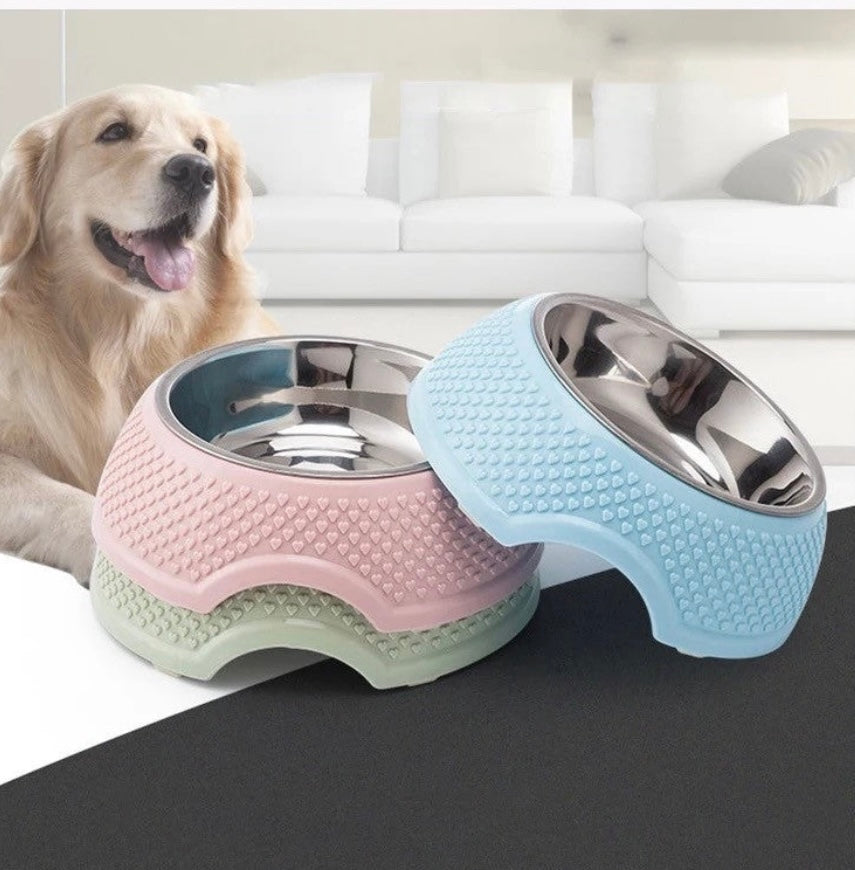 Stainless Steel Pet Bowl with Removable Base