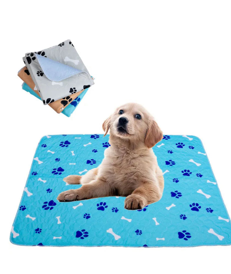 Valston's Pet Training Pads Blue Paw Print + Bone Design XL