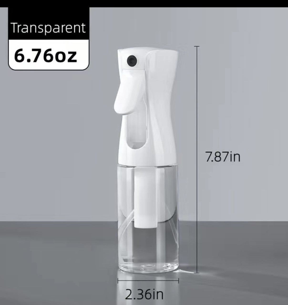 Mist Spray Bottles- Clear Plastic